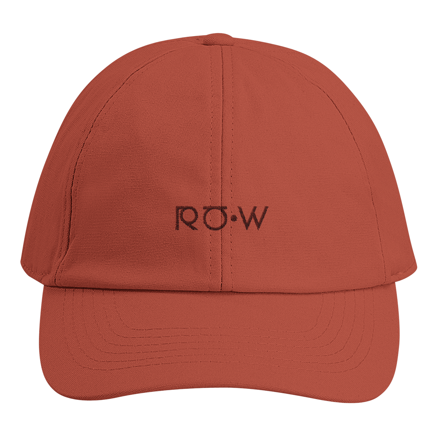 Rustrød caps med logo, profilering