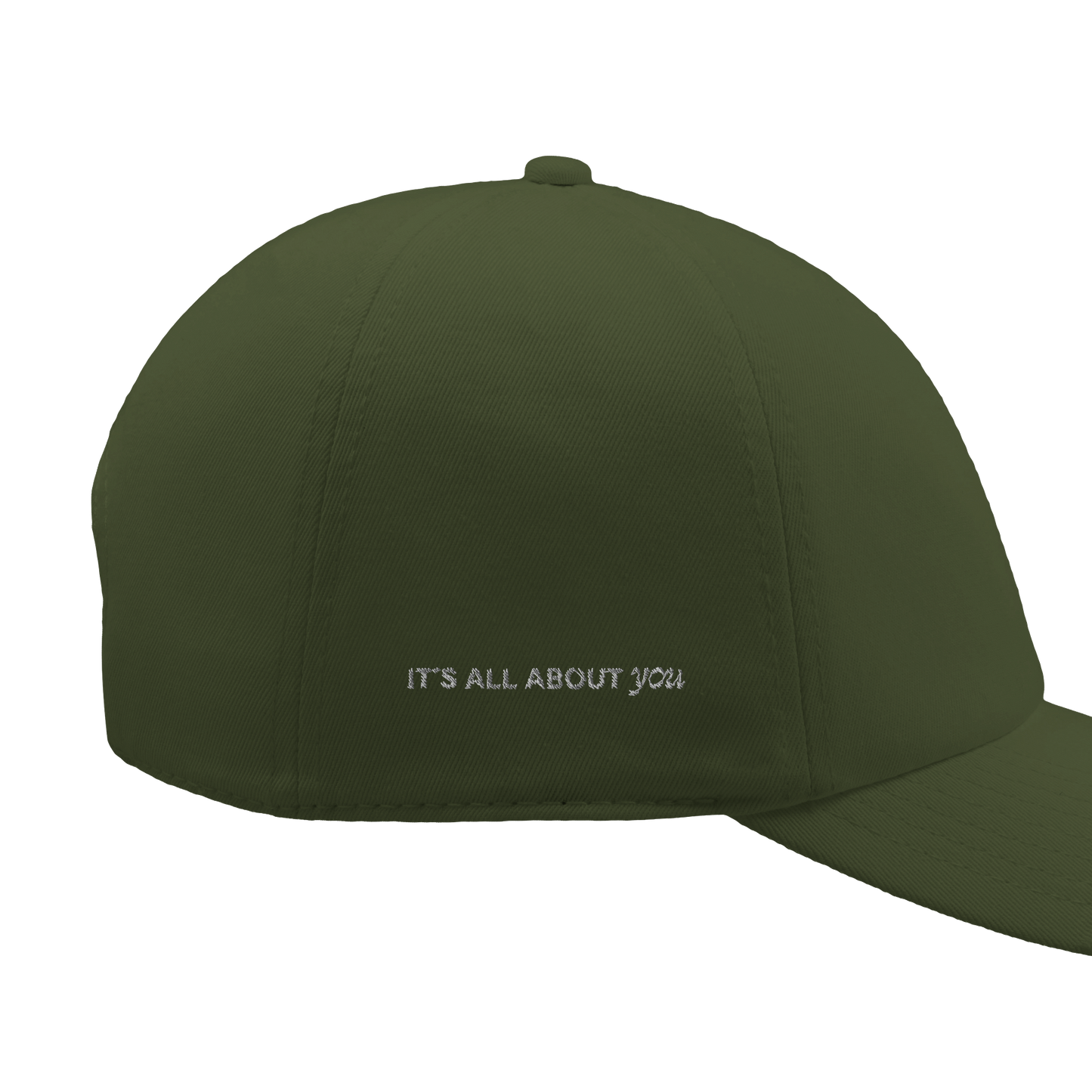 Skogsgrønn caps med logo