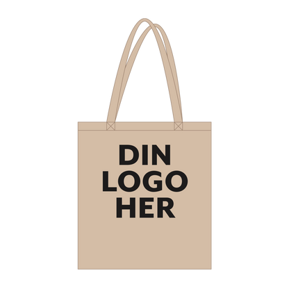 Profilering, Handlenett med logo, beige