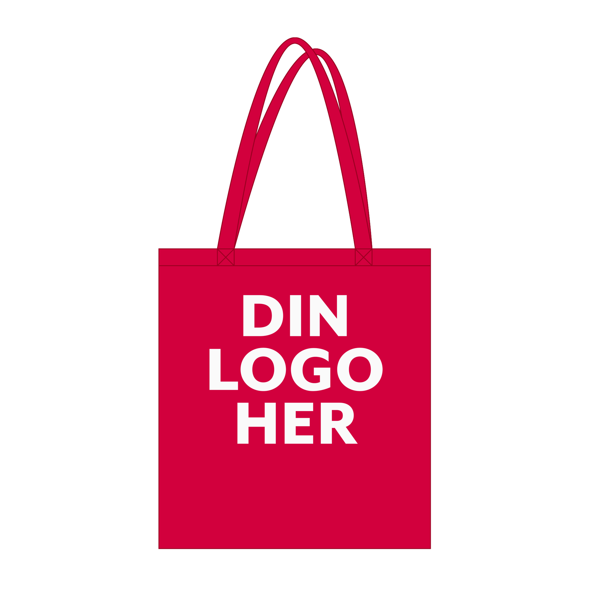 Profilering, Handlenett med logo, rød