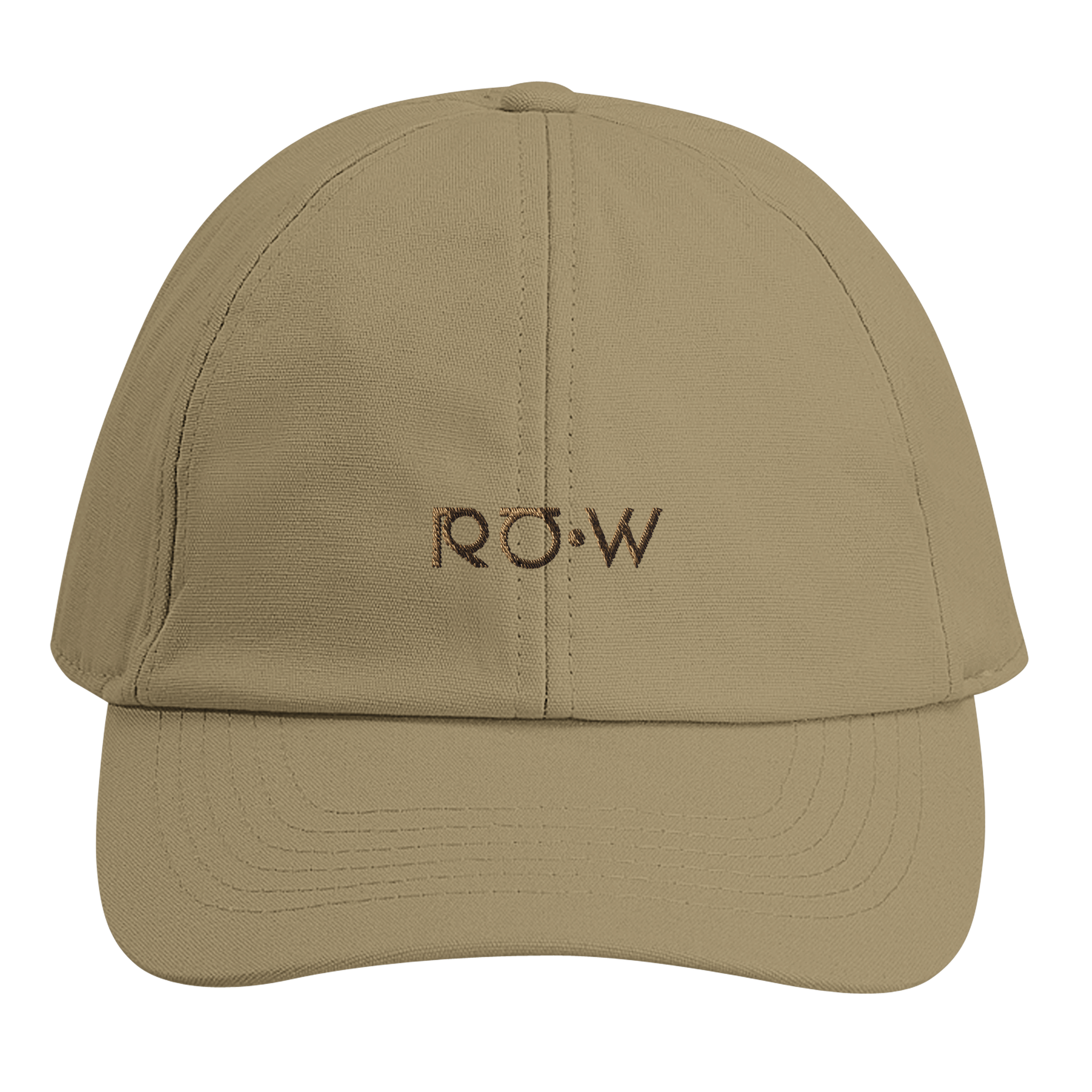 Mørk beige caps med logo