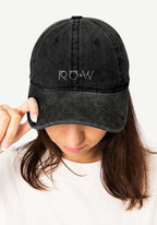Svart vintage caps med logo